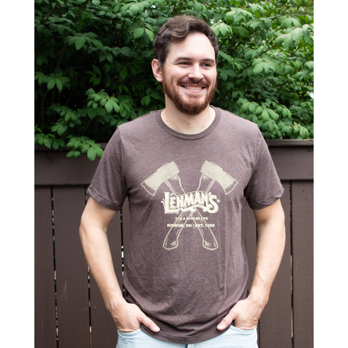 Lehman's Comfy T-Shirt - Axes (Brown)