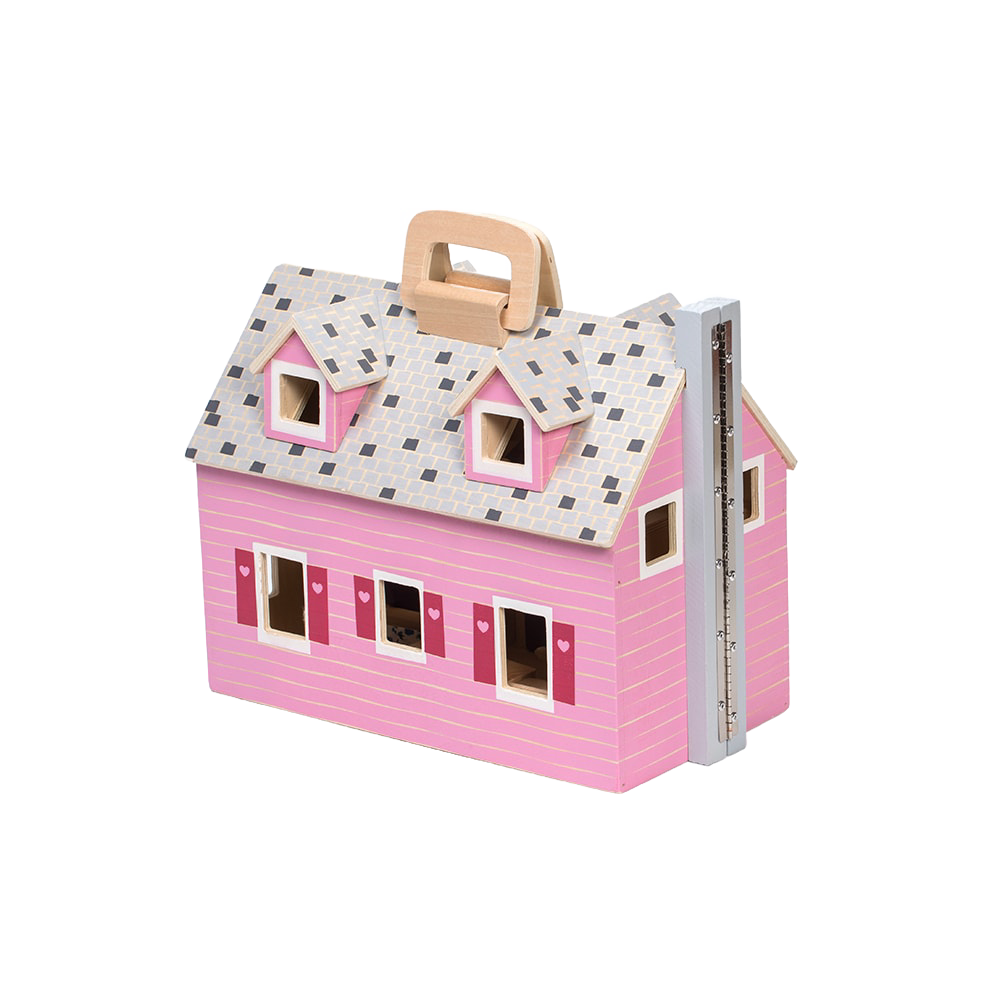 Fold and Go Wooden Dollhouse