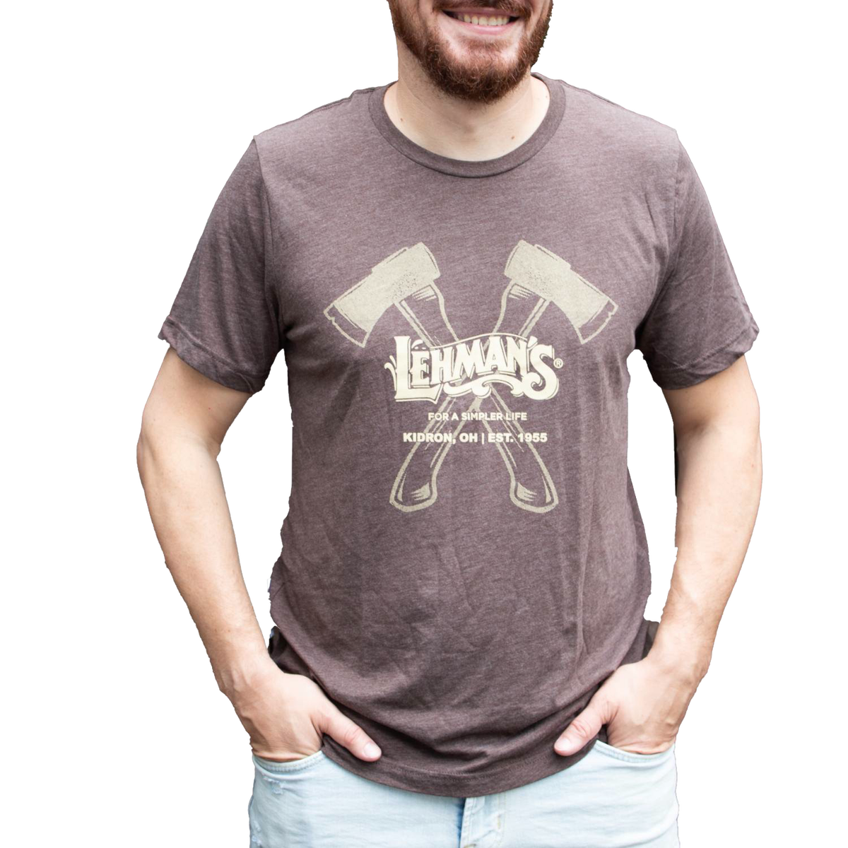 Lehman's Comfy T-Shirt - Axes (Brown)