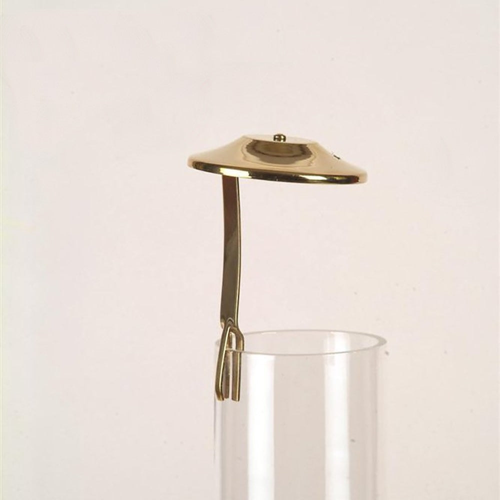 Clip-On Smoke Bell for Oil Lamps - Brass