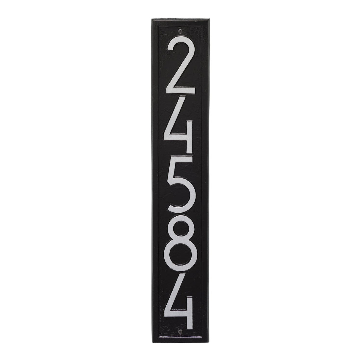 Whitehall Vertical Custom Wall Plaque - Black/Silver