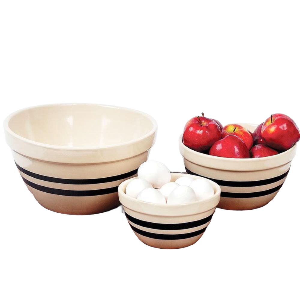 USA-Made Stoneware Shoulder Bowls