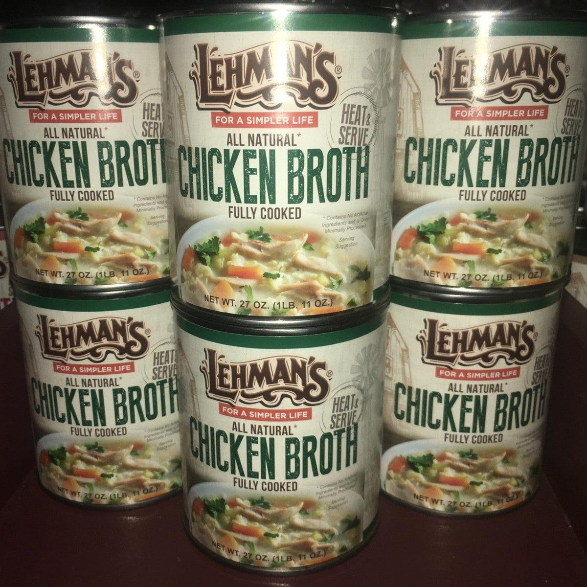 Lehman's Canned Chicken Broth - 27 oz