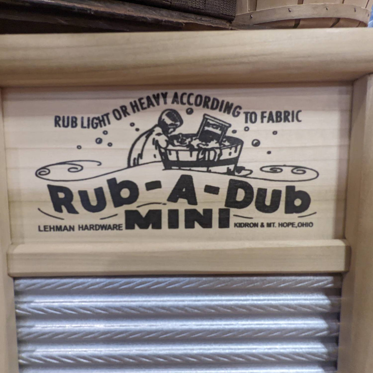 Lehman's Mini Tin Spiral Washboard