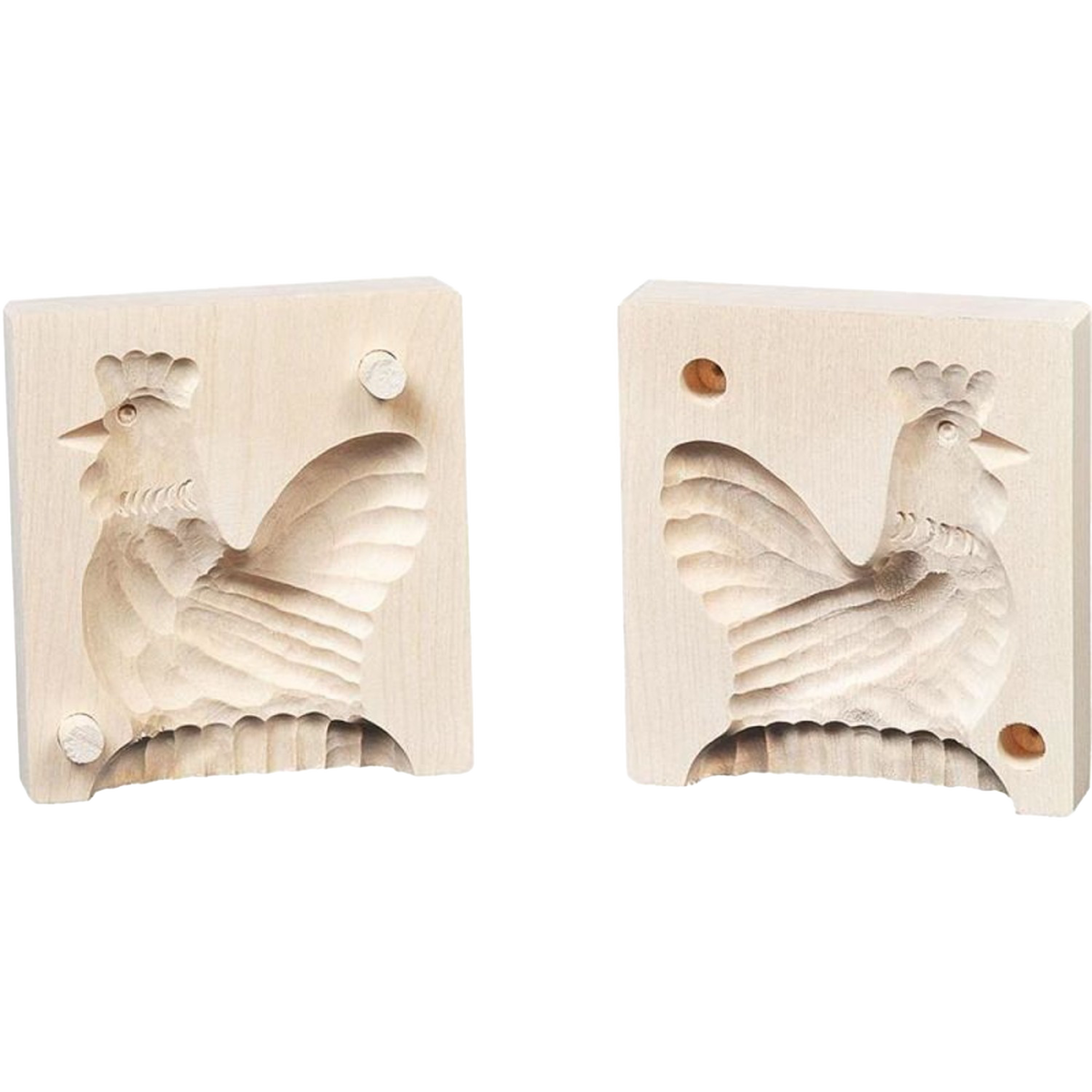 2-Piece German Butter Mold - Rooster