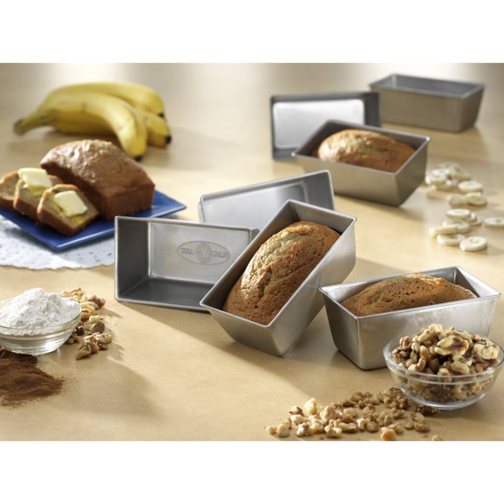 Mini Bread Loaf Pan - Set of 4 (USA Made)