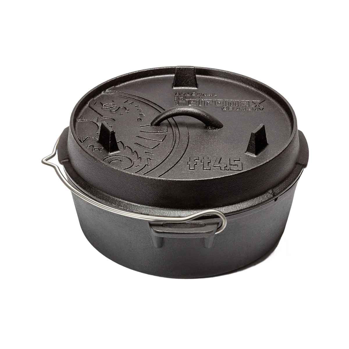 Petromax Cast Iron Dutch Oven with Flat Base