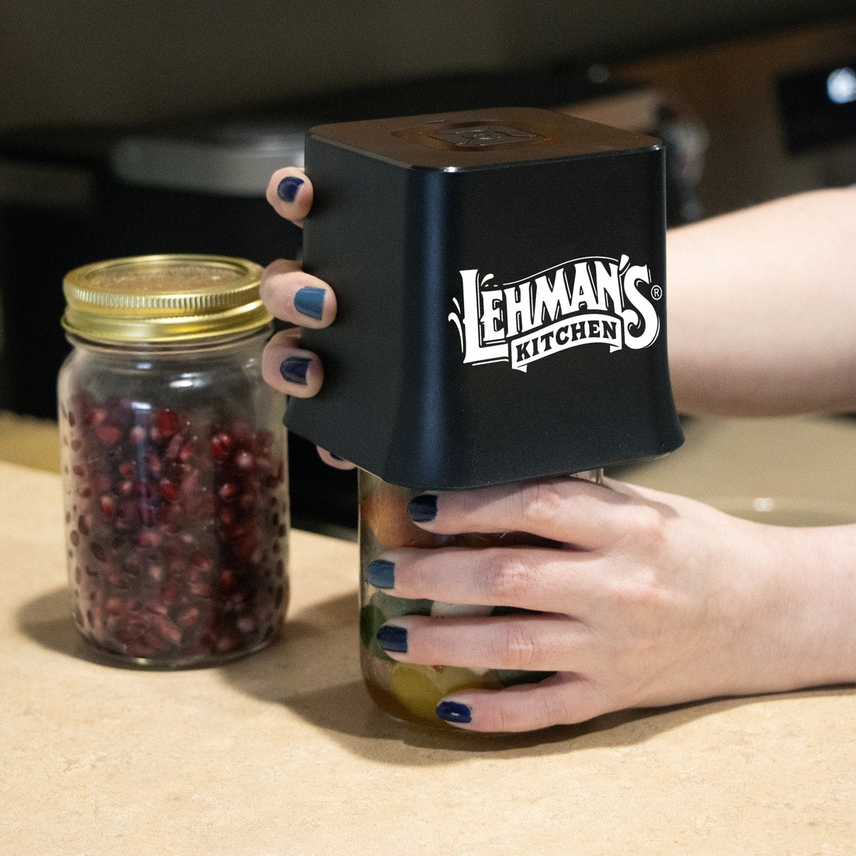 Lehman's Cordless Mason Jar Vacuum Sealer with Lids