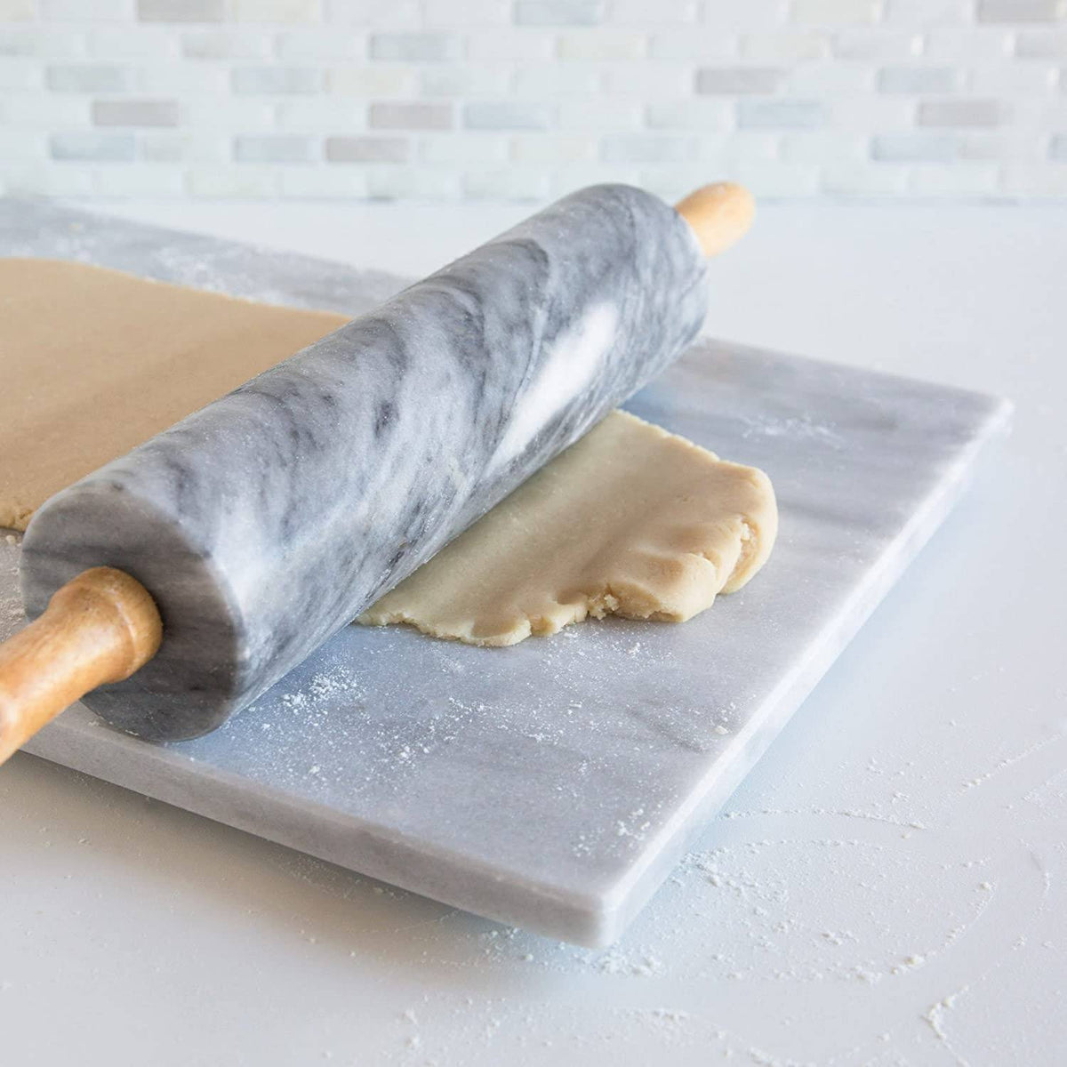Marble Rolling Pin with Stand