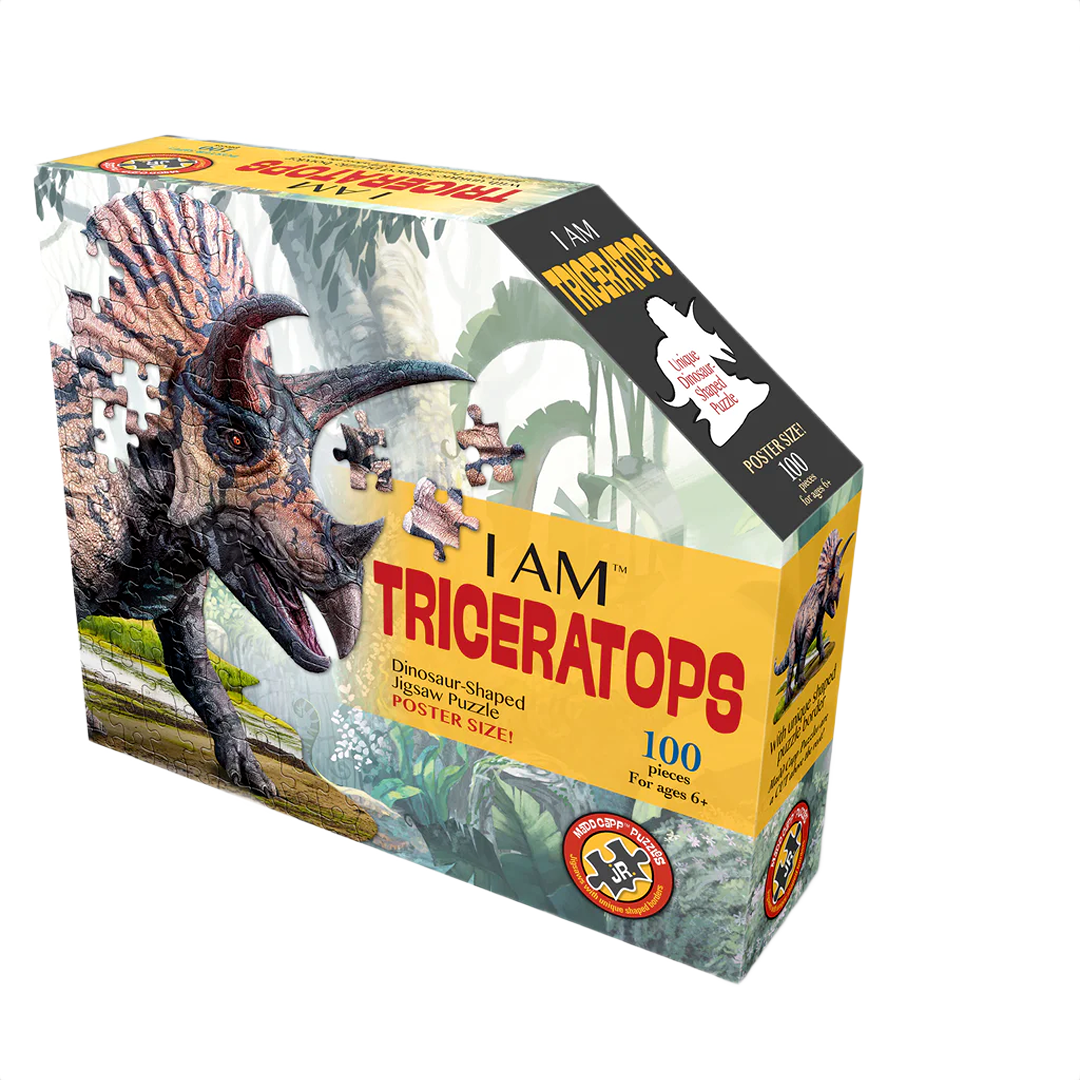 Shaped Jigsaw Puzzle - Triceratops - 100pcs