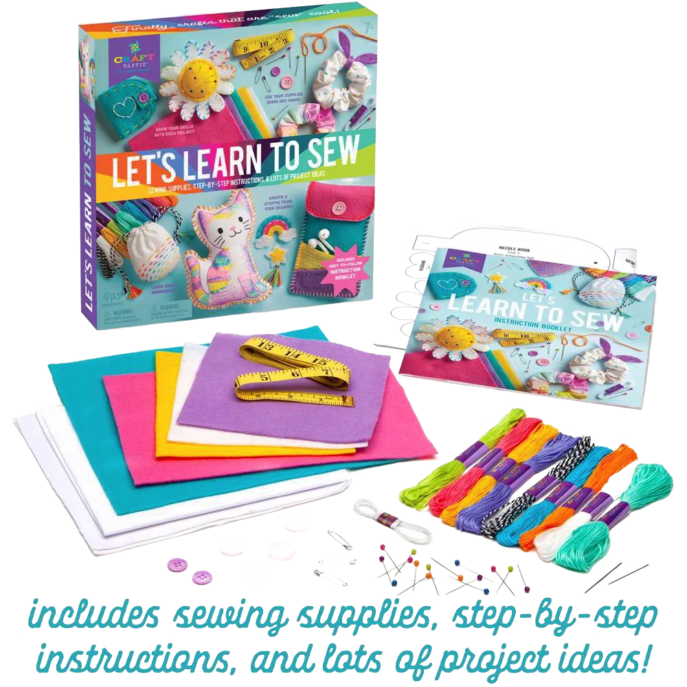 Let's Learn to Sew Craft Kit for Kids