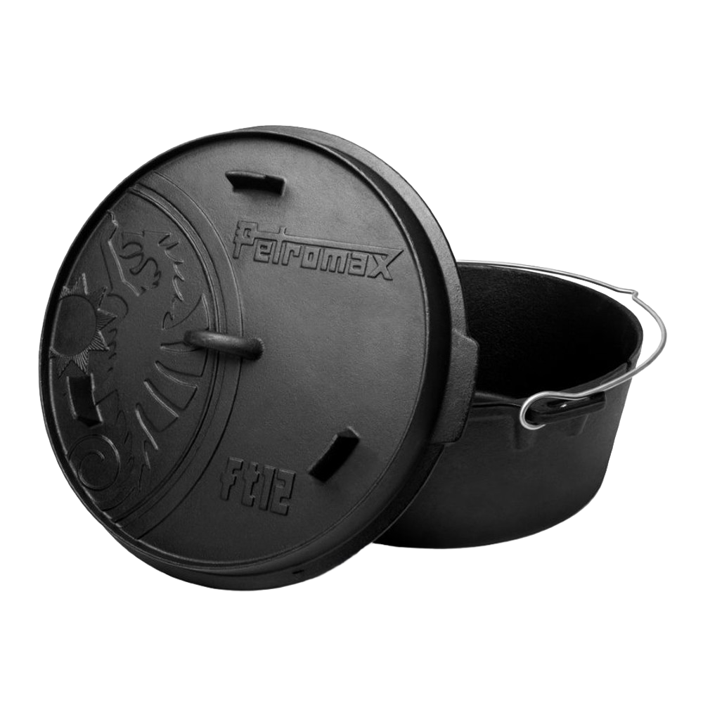 Petromax Cast Iron Dutch Oven with Flat Base