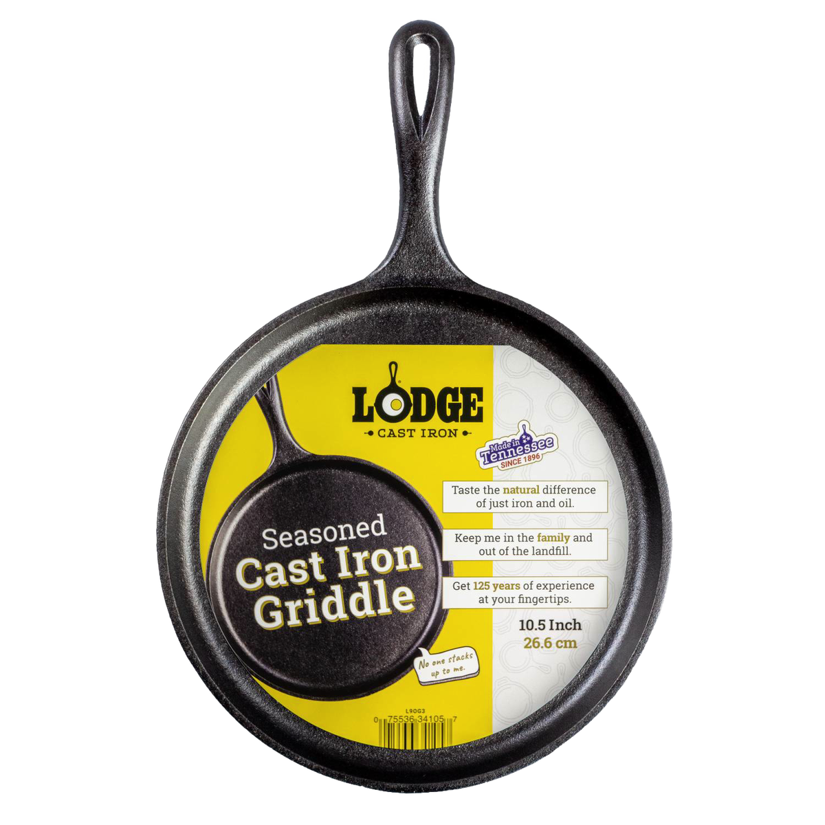 Lodge Logic Cast Iron Old-Style Round Griddle