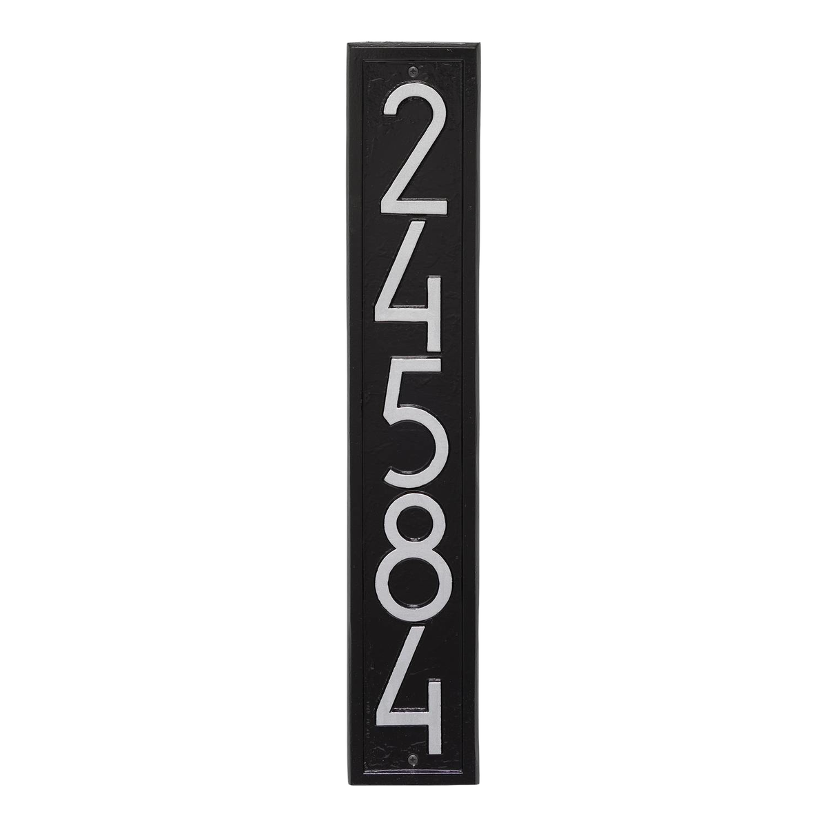 Whitehall Vertical Custom Wall Plaque - Black/Silver