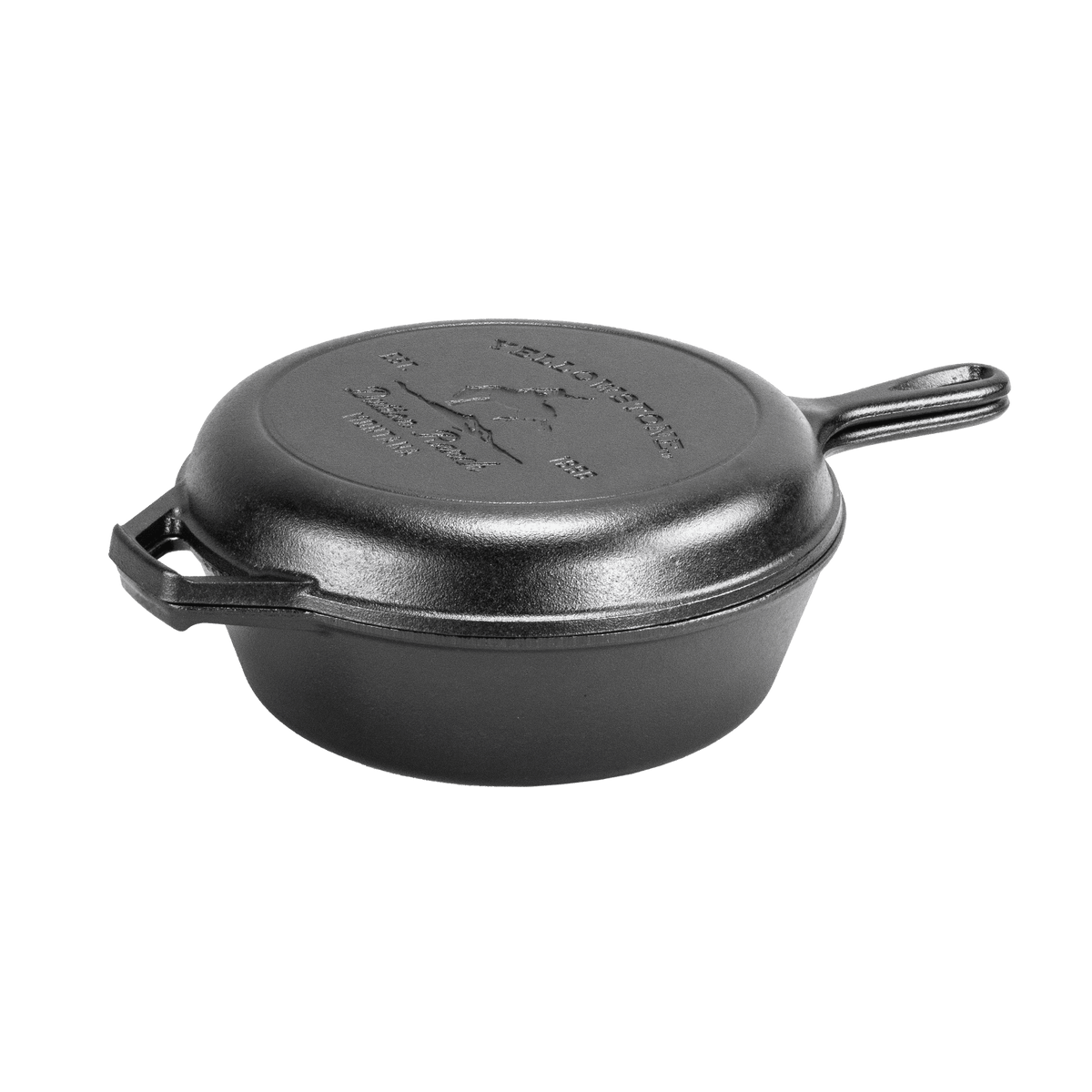 Lodge Yellowstone Cast Iron Bucking Bronco Combo Cooker