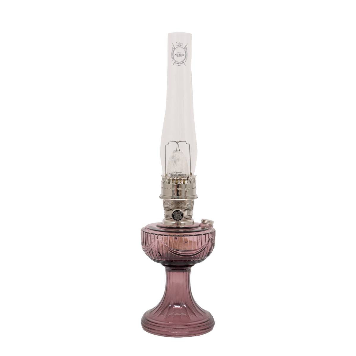 Aladdin Lincoln Drape Oil Lamp with White Top Shade