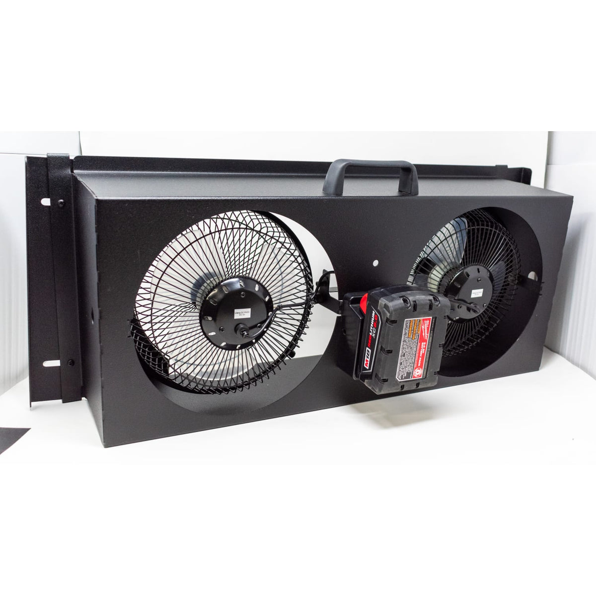 EZ-Window Fan - Battery Powered with Dual 9" Fans - Milwaukee/DeWalt