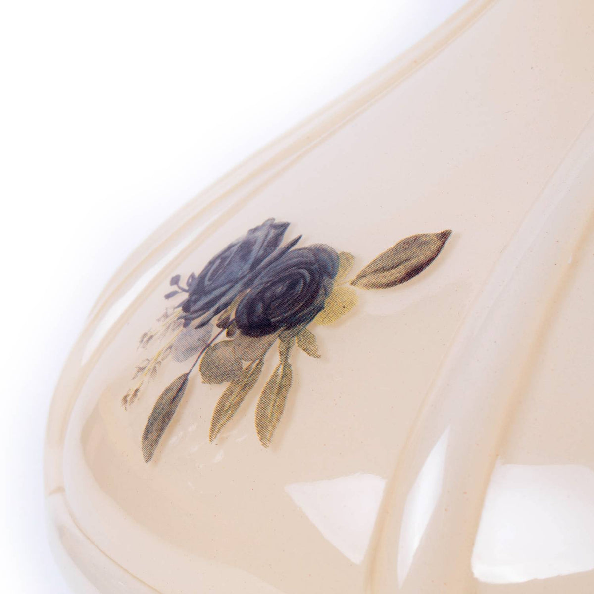 Aladdin Champagne Black Rose Lamp Shade - Glass - 10"