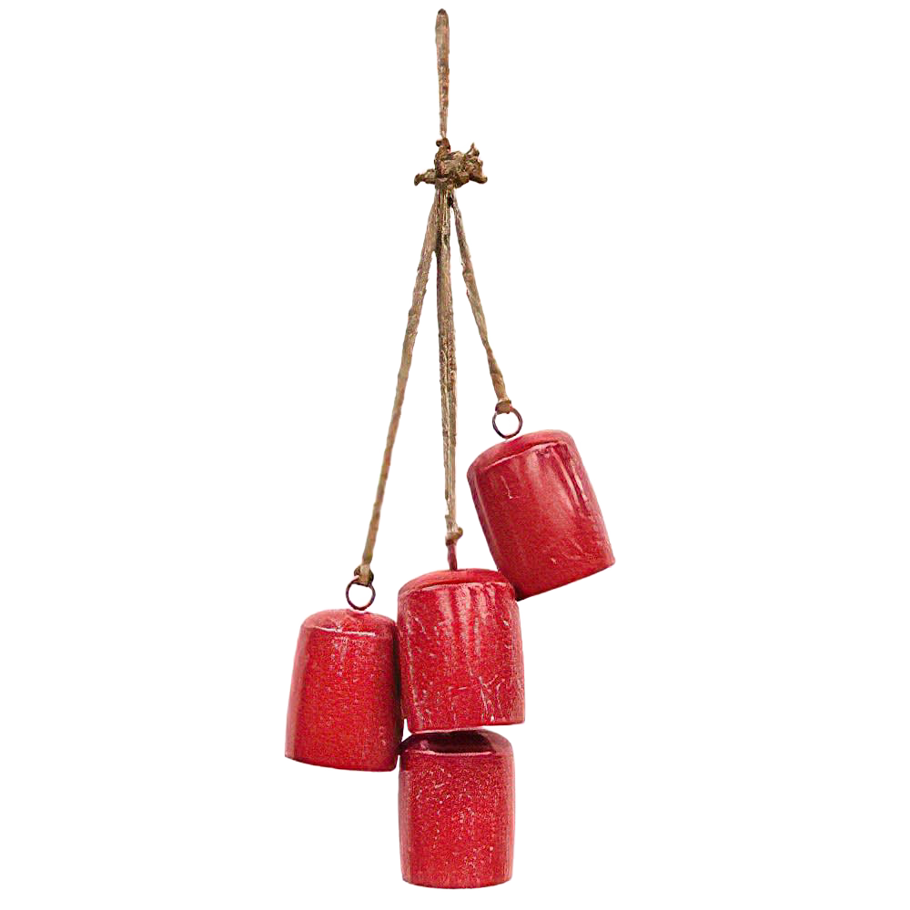 Christmas Cowbells Door Hanger