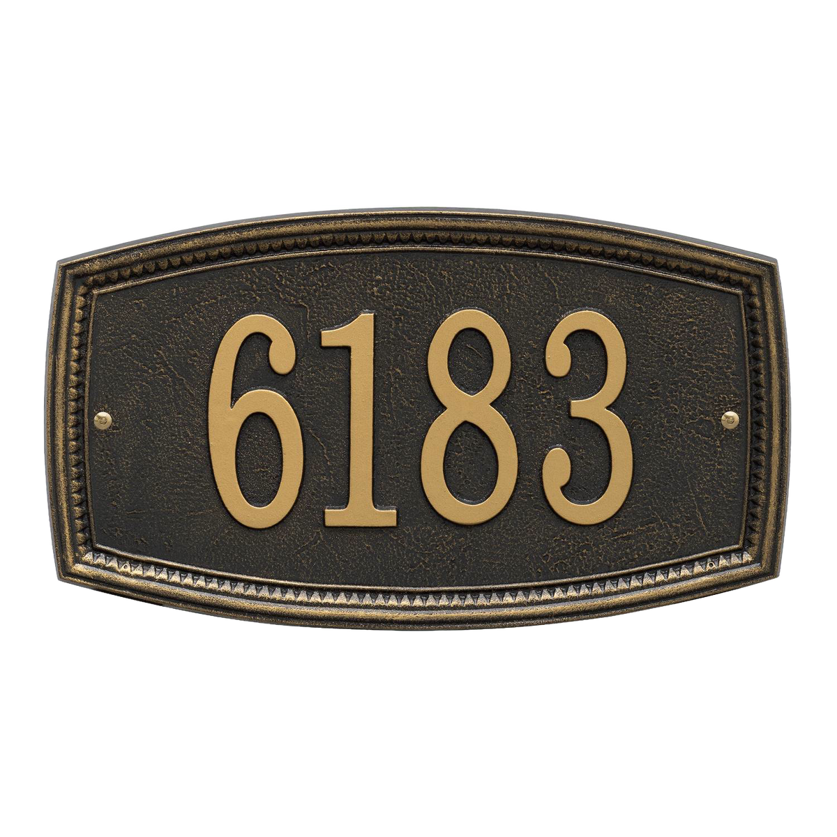 Whitehall Croswell Custom Wall Plaque - Black, 1-Line