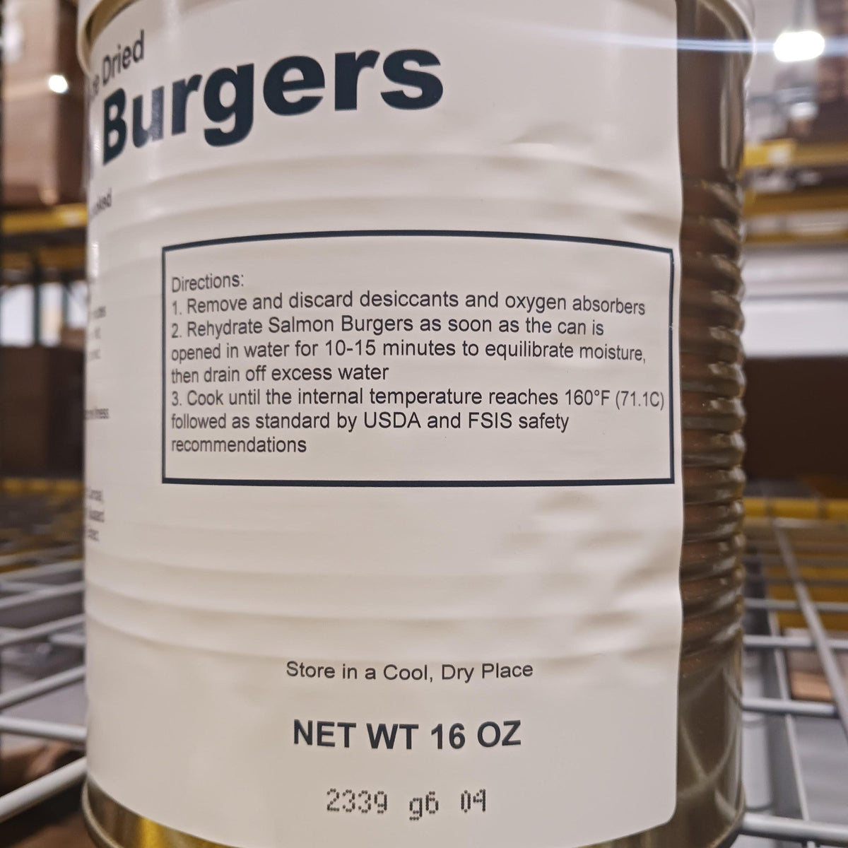 Freeze-Dried Salmon Burgers