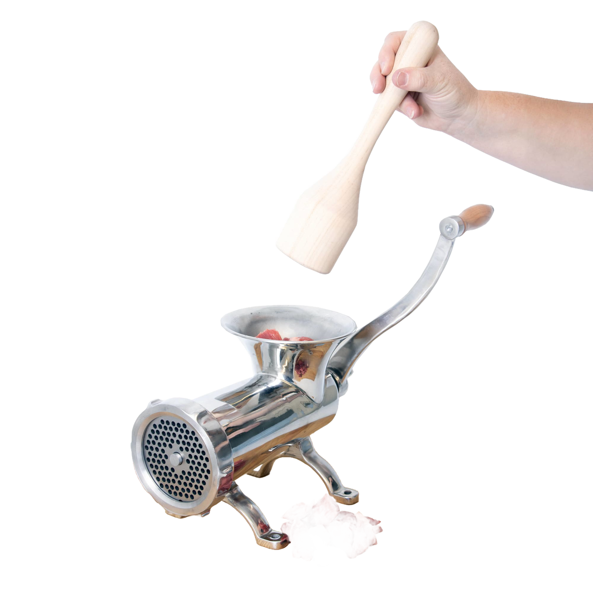 Wooden Stompers for Meat Grinders