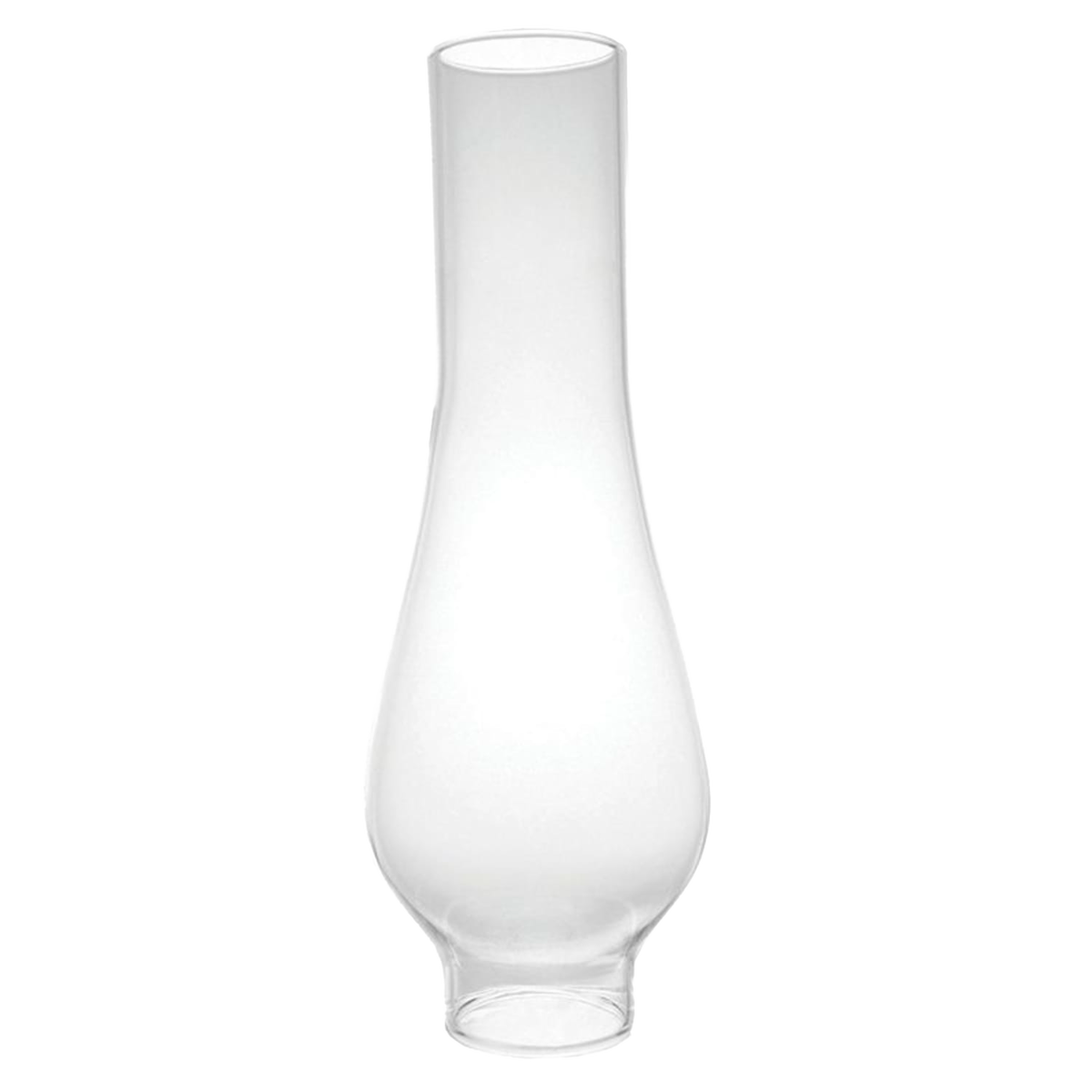 Clear Oil Lamp Chimney - 1-7/8" base