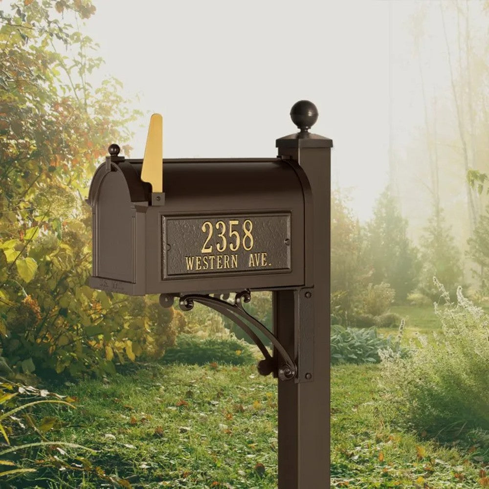 Whitehall Custom Capitol Mailbox - Bronze/Gold
