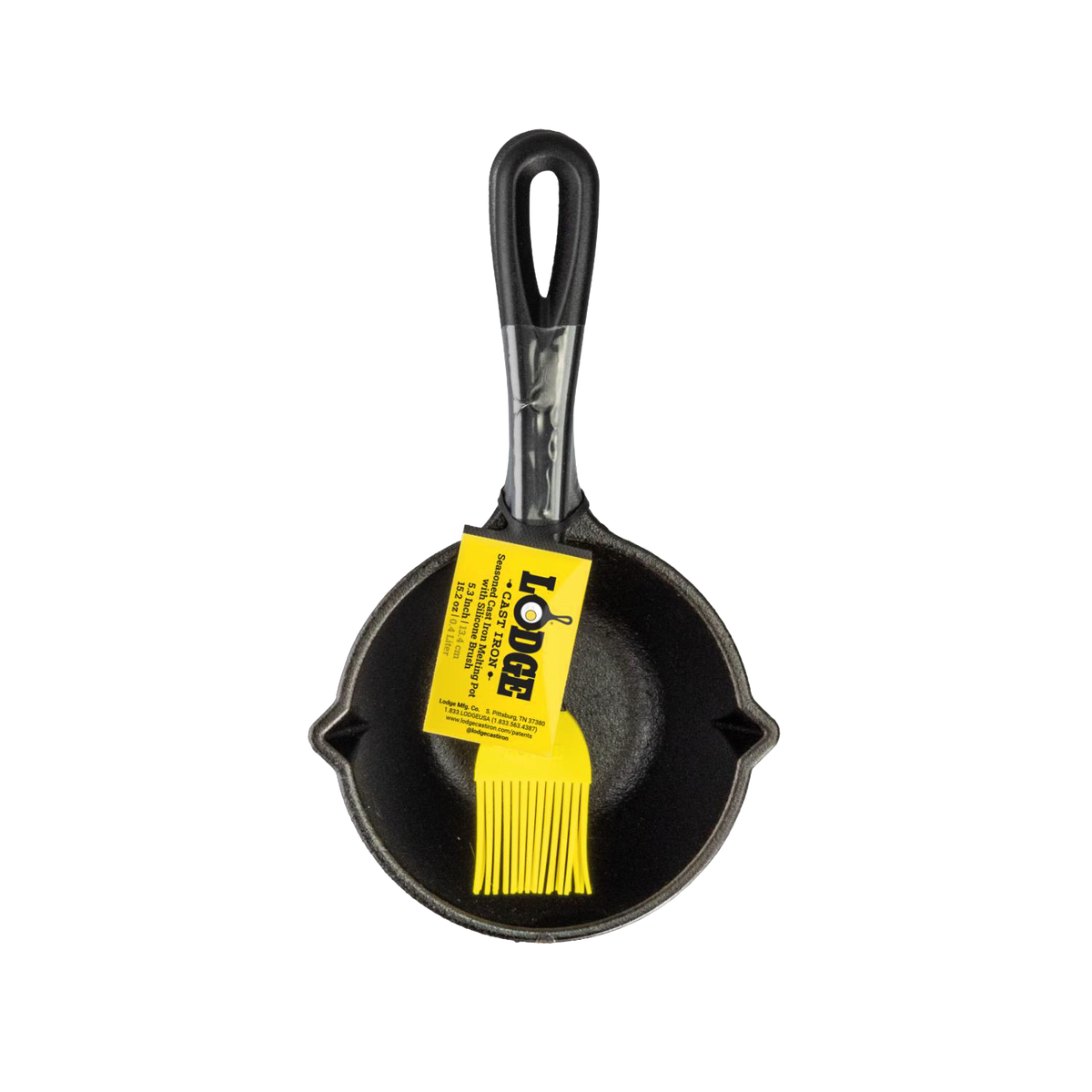 Lodge Cast Iron Melting Pot with Brush