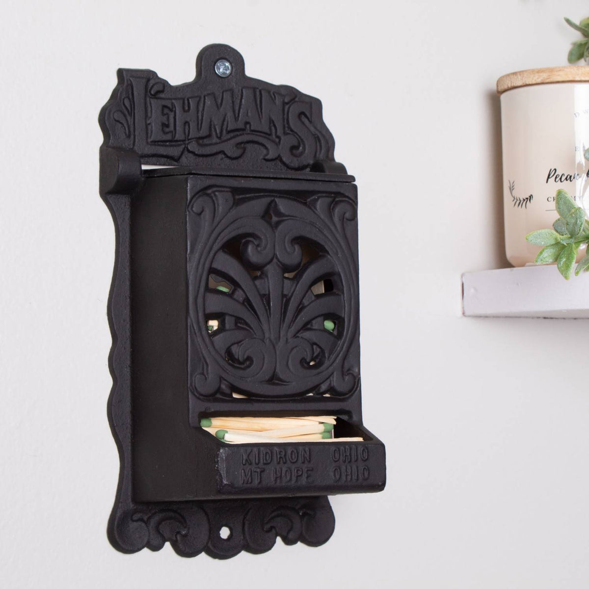Lehman's Wall-Mounted Matchbox Holder