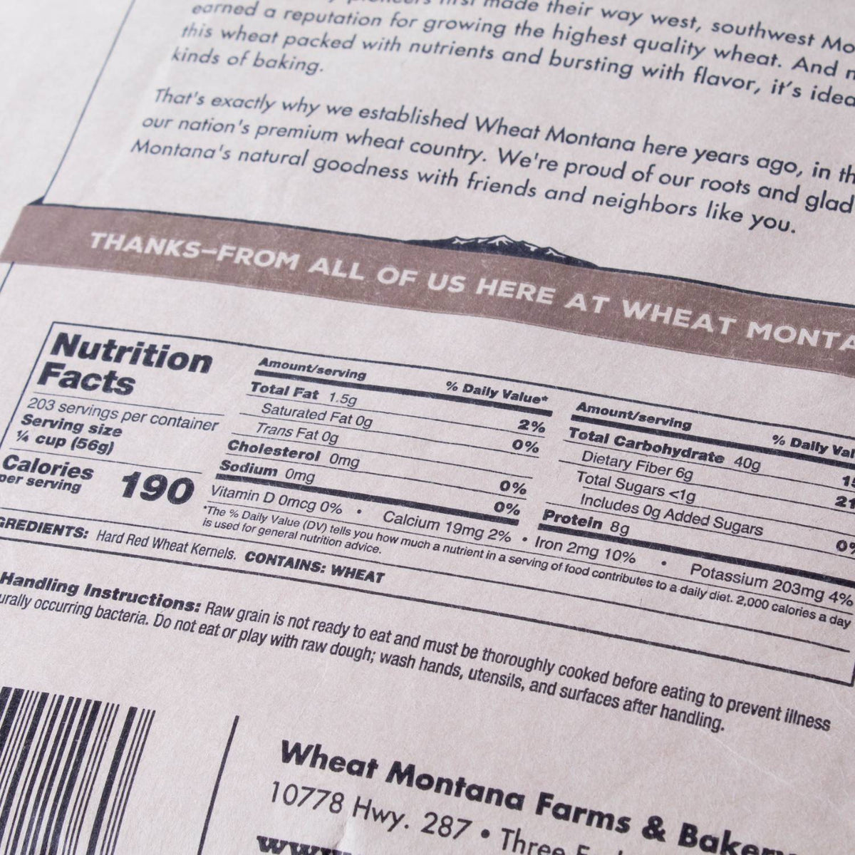 Bronze Chief Hard Red Wheat Berries - 25 lb