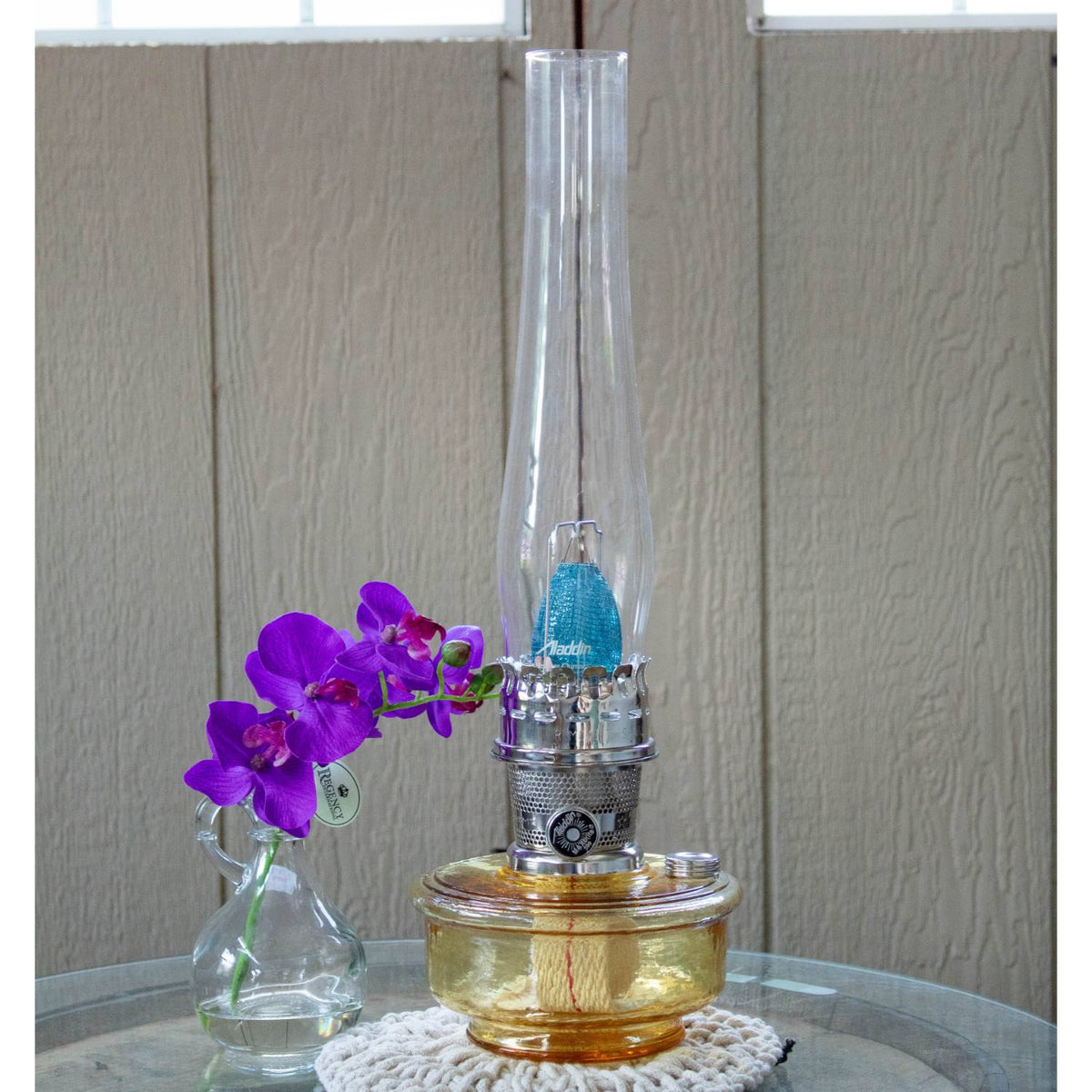 Aladdin Amber Regency Wall Oil Lamp