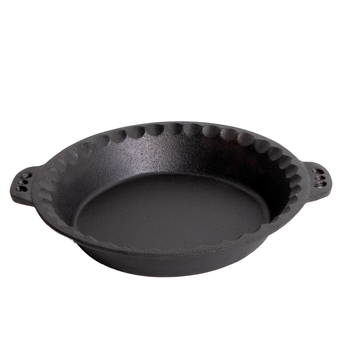 Lehman's Cast Iron Pie Pan with Crimped Edges