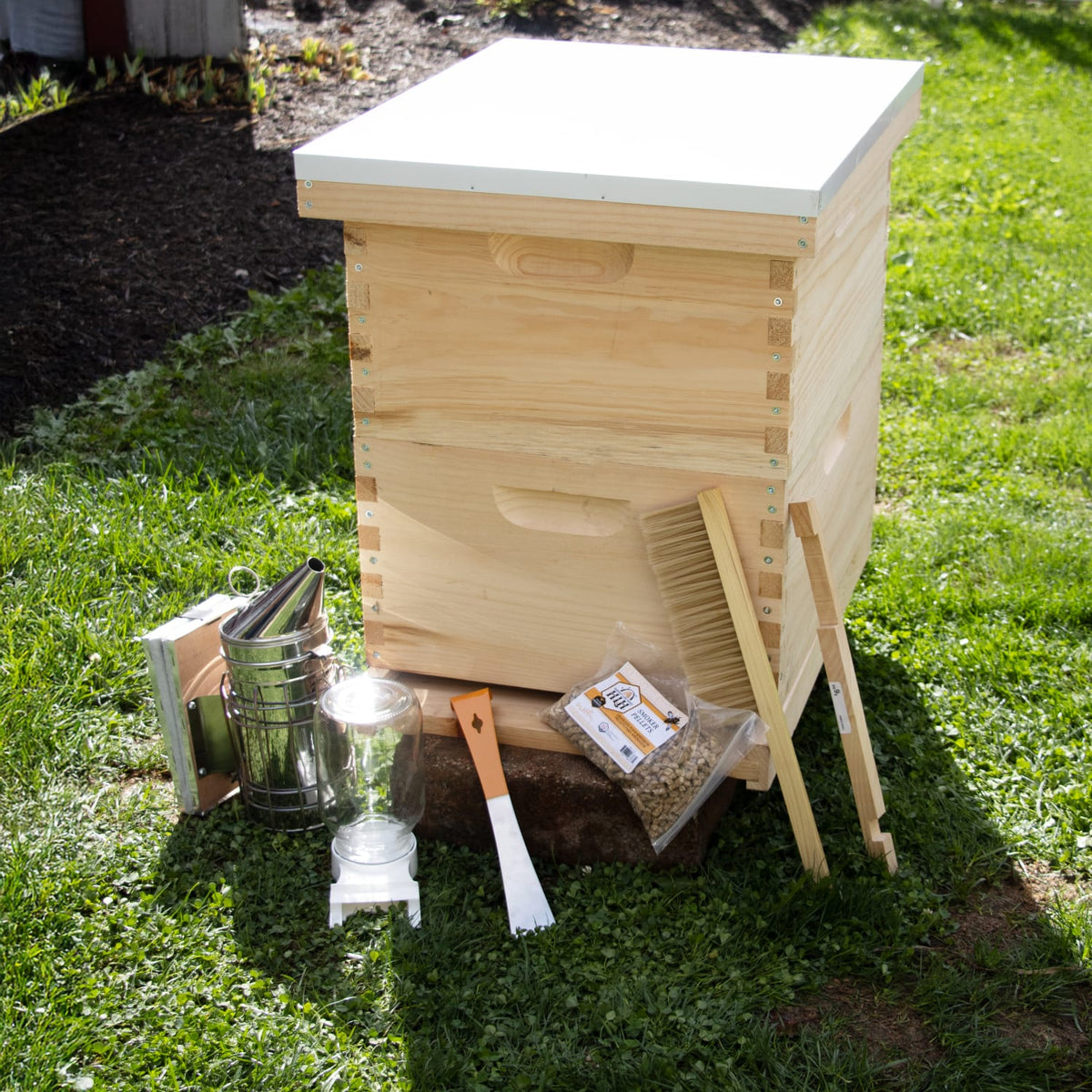 10-Frame Beehive Kit with Tools - Complete Starter Set