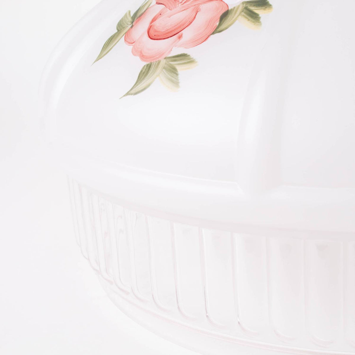 Aladdin Red Roses #12 Lamp Shade - Glass - 10"