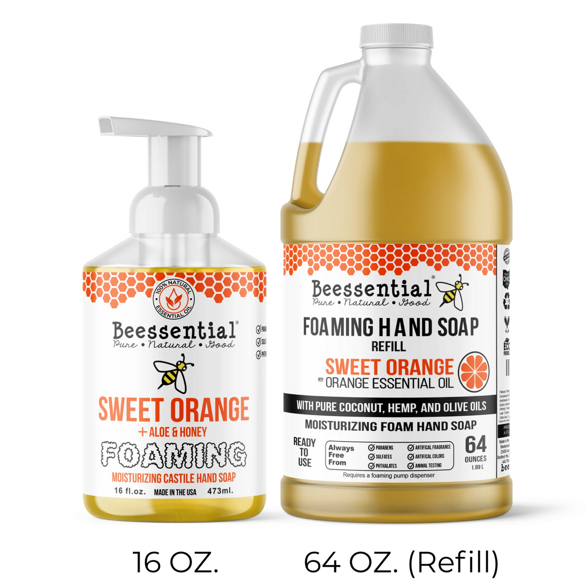 Beessential Foaming Hand Soap Refill - 64 oz