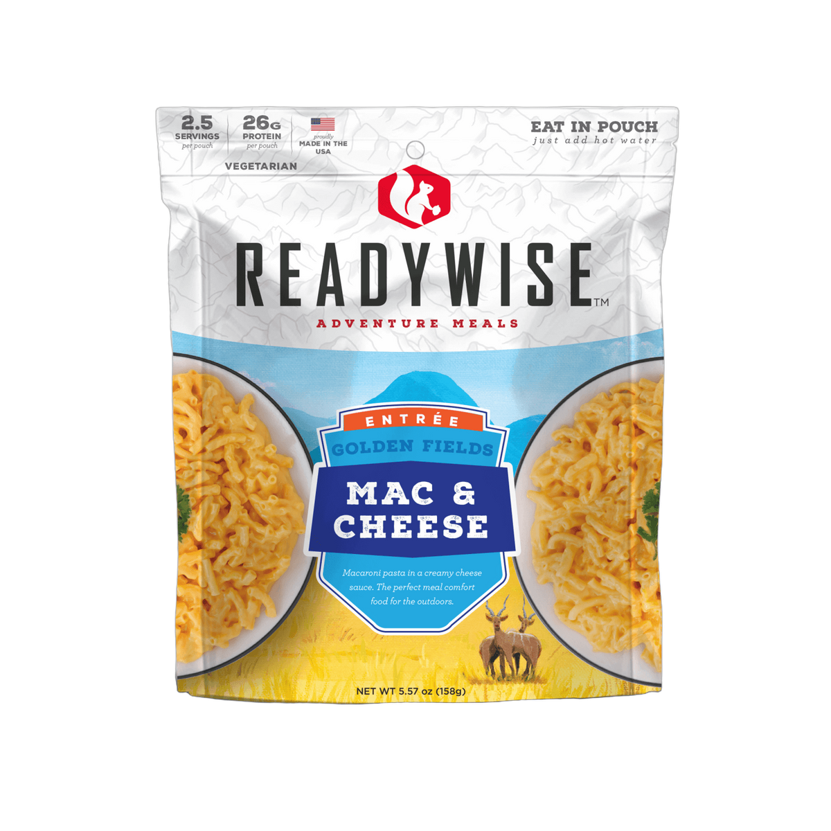 ReadyWise Golden Fields Mac & Cheese Meal Pouch