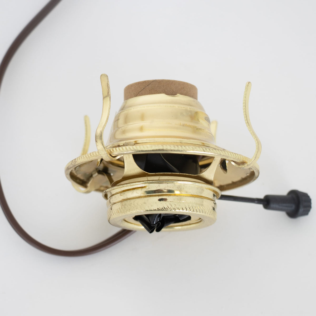 Brass Plated Electrified Burner for Oil Lamps - #2