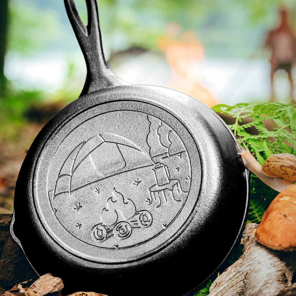 Lodge Cast Iron Tent Skillet - 8 in