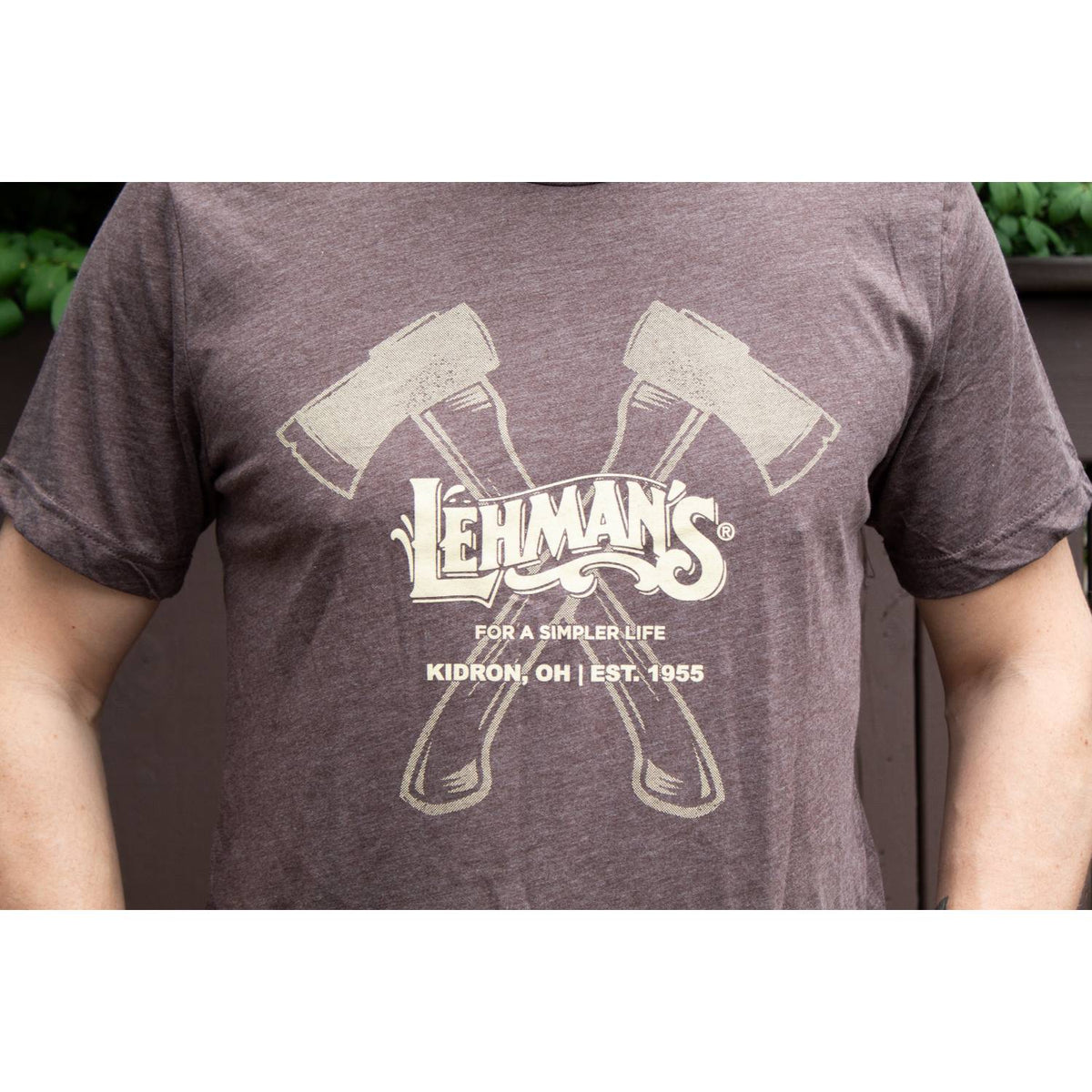 Lehman's Comfy T-Shirt - Axes (Brown)