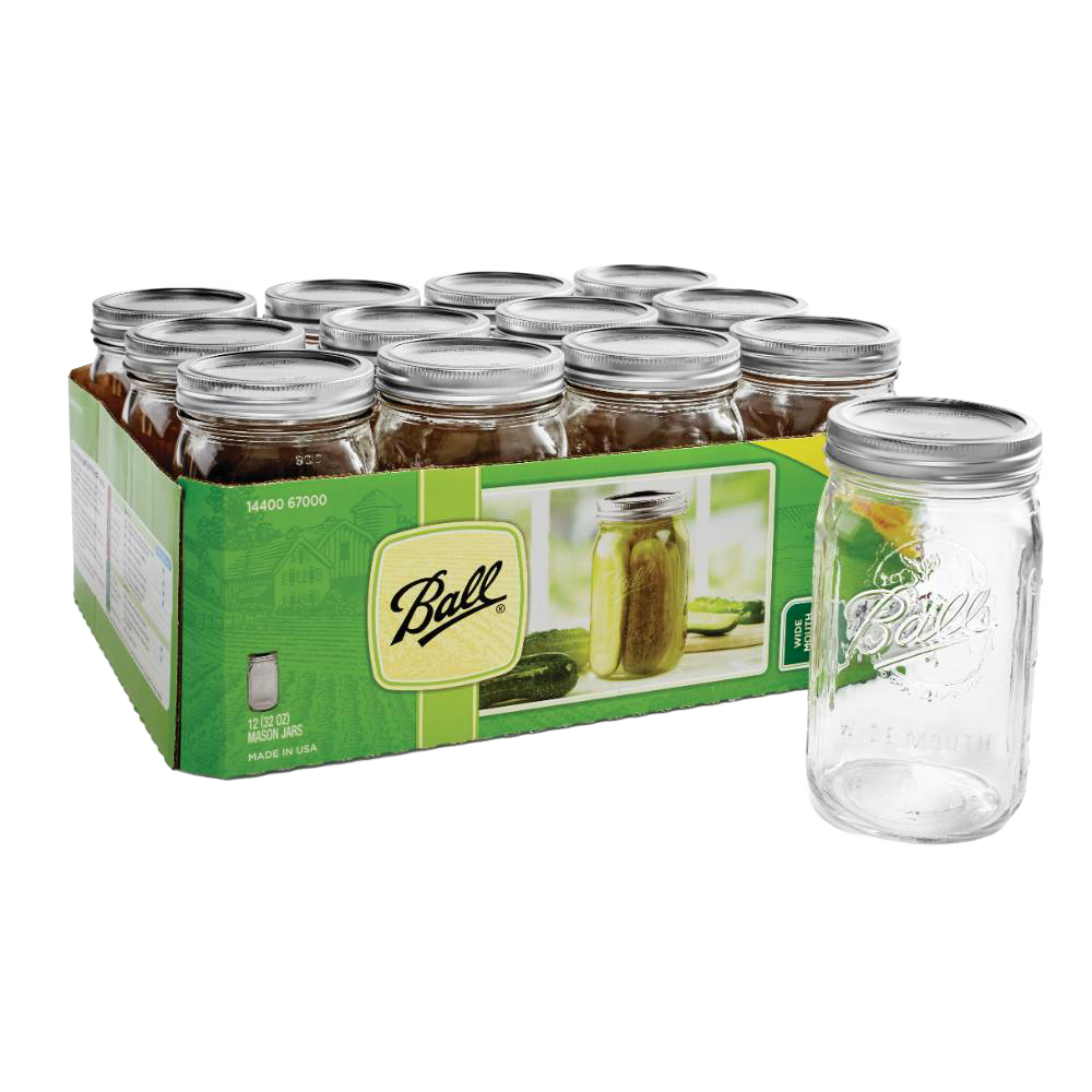 Ball Wide-Mouth Quart Canning Jars (12)