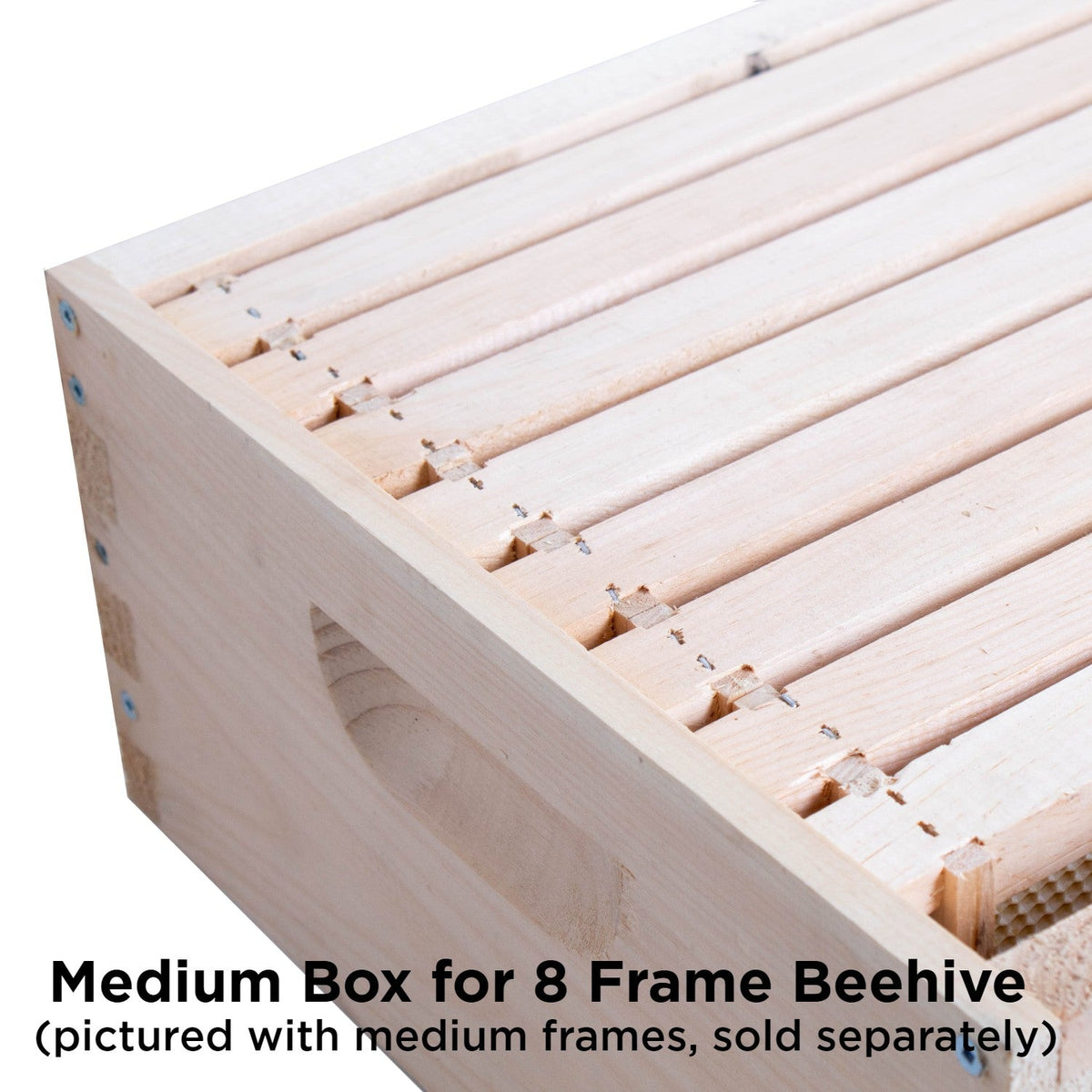 8-Frame Medium Super Bee Box - Assembled/Wooden