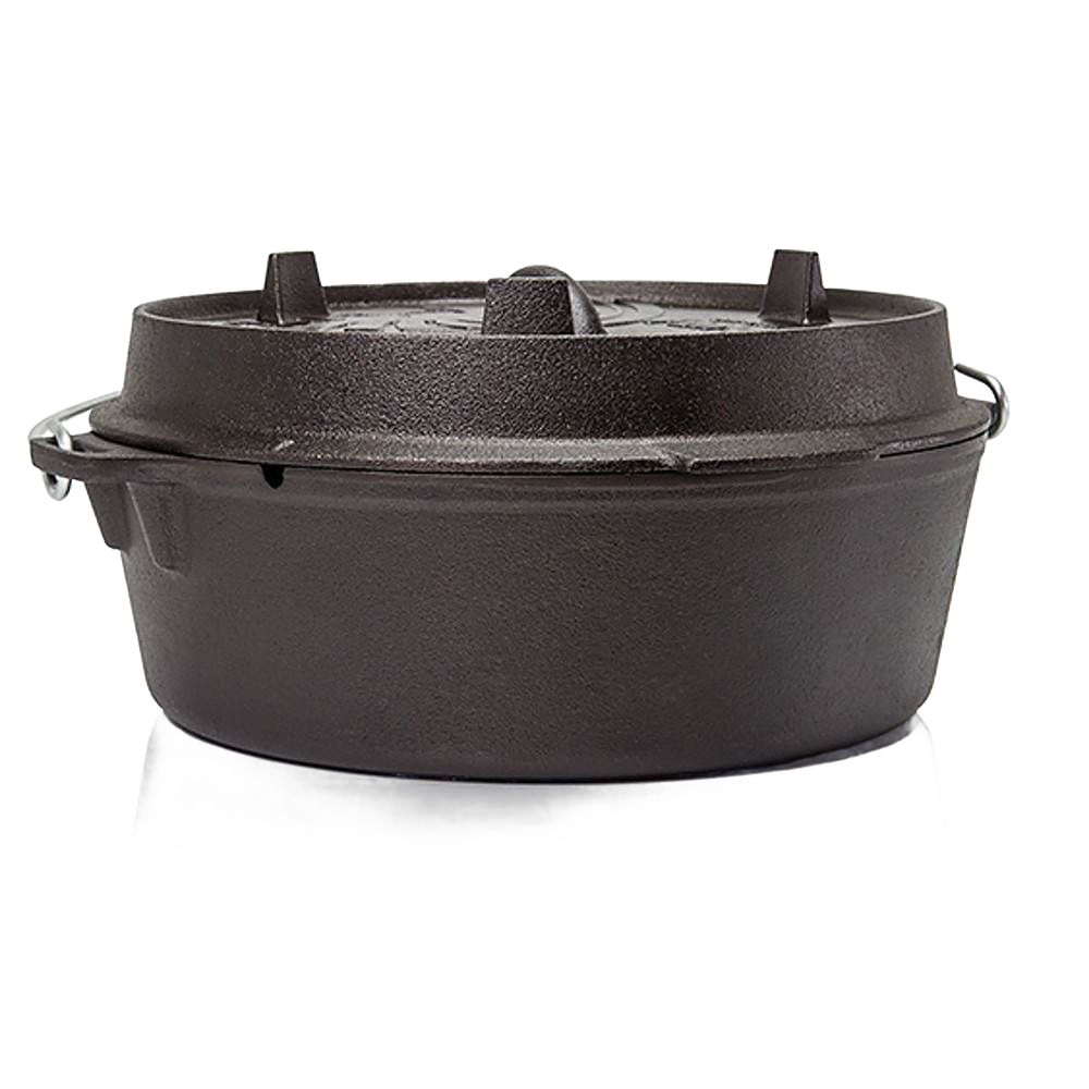 Petromax Cast Iron Dutch Oven with Flat Base