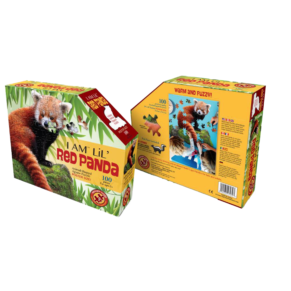 Shaped Jigsaw Puzzle - Red Panda - 100pcs