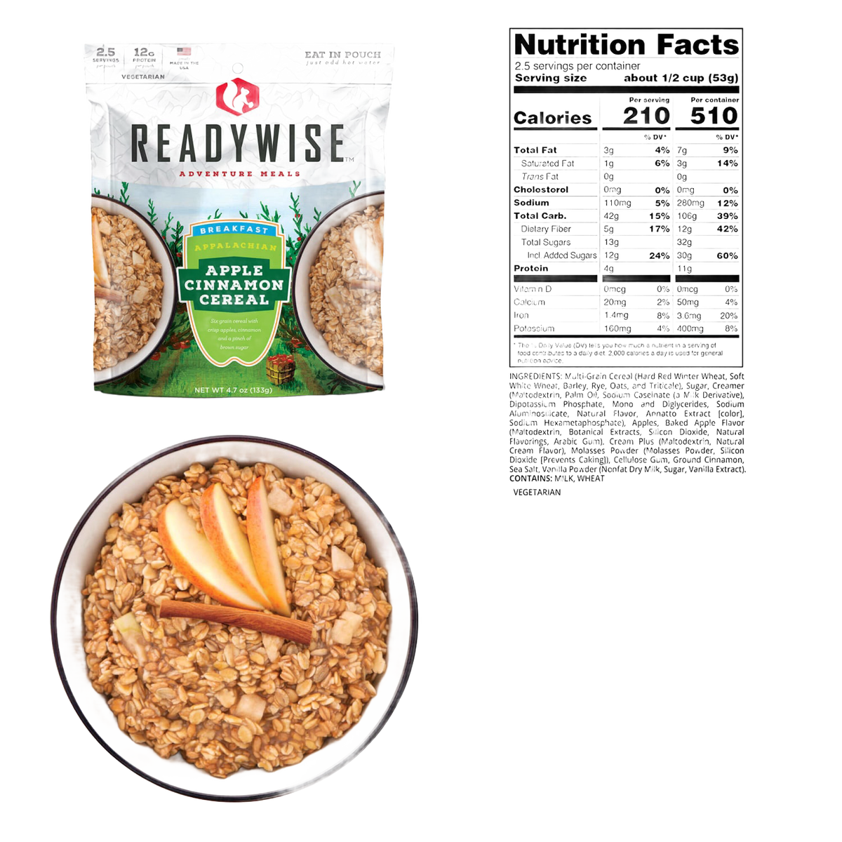 ReadyWise 2-Day Adventure Meals with Dry Bag