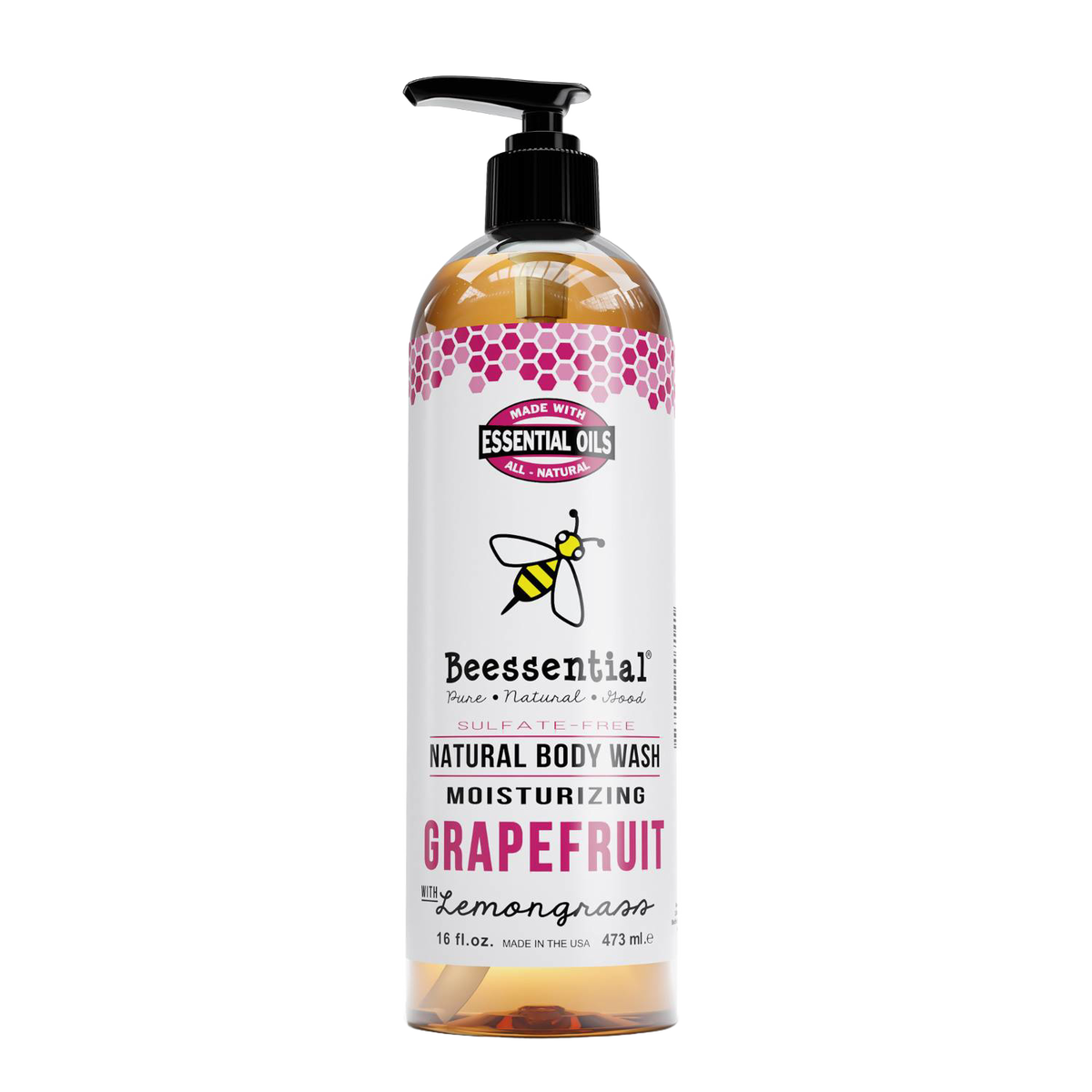 Beessential Natural Body Wash - 16 oz