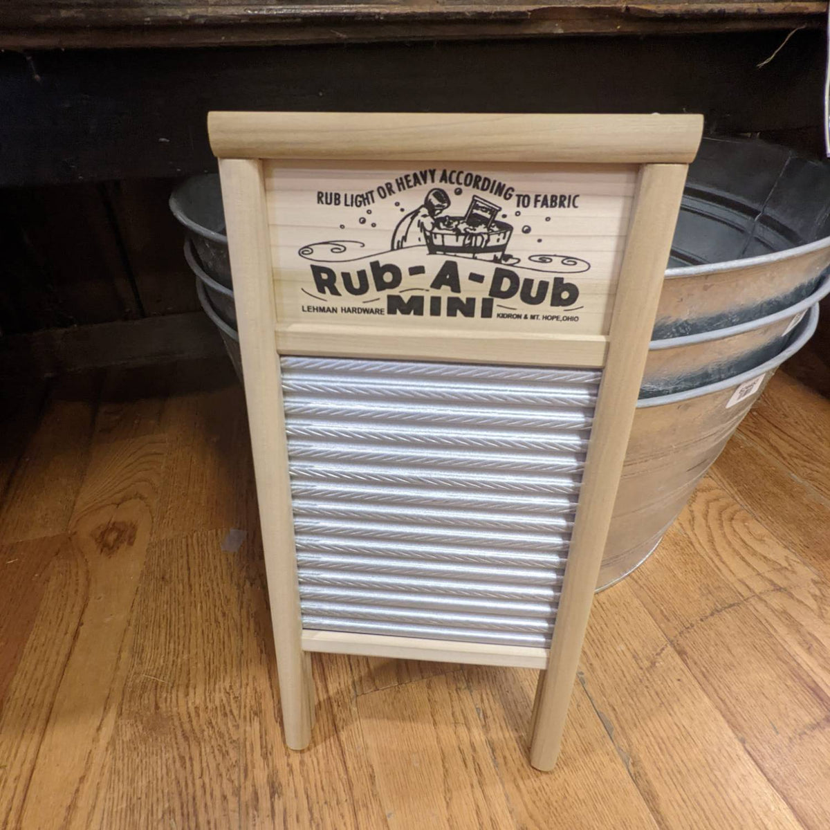 Lehman's Mini Tin Spiral Washboard