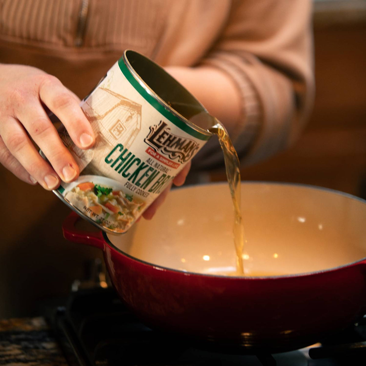 Lehman's Canned Chicken Broth - 27 oz