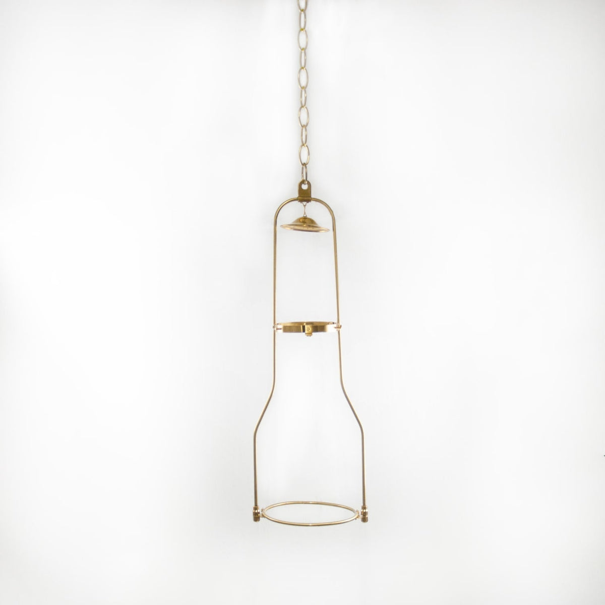 Solid Brass Tilt Frame Hanging Brackets for Oil Lamps