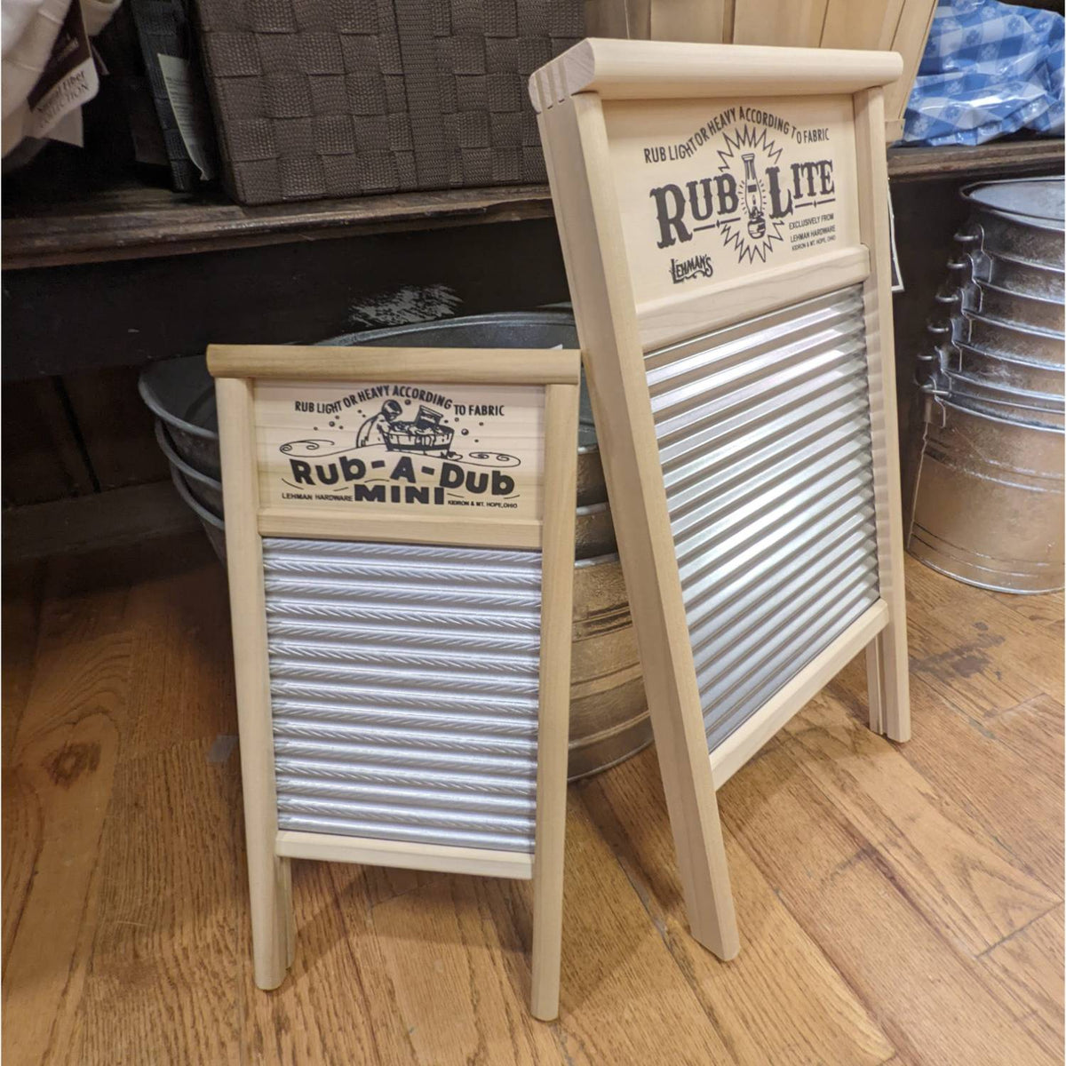 Lehman's Mini Tin Spiral Washboard